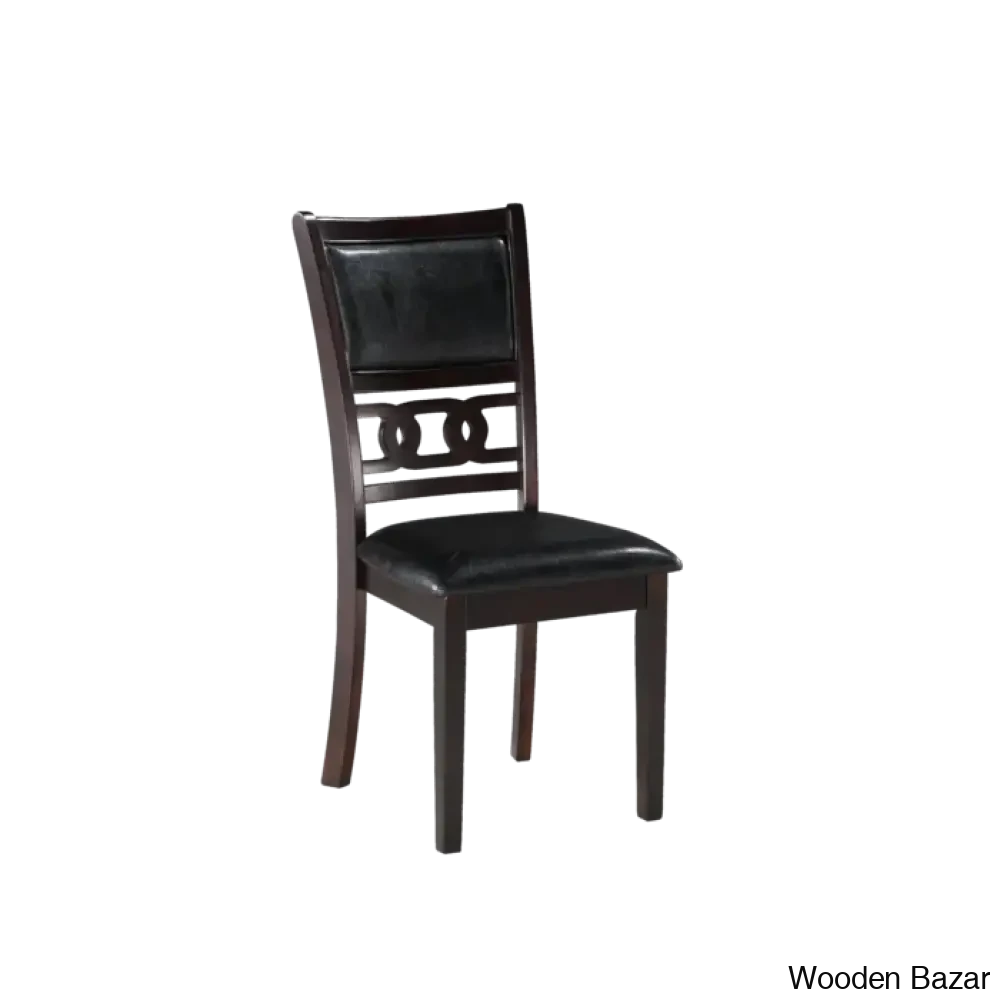 Twain Modern 4 Seater Solid Wood Top Dining Table Set