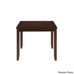 Twain Modern 4 Seater Solid Wood Top Dining Table Set