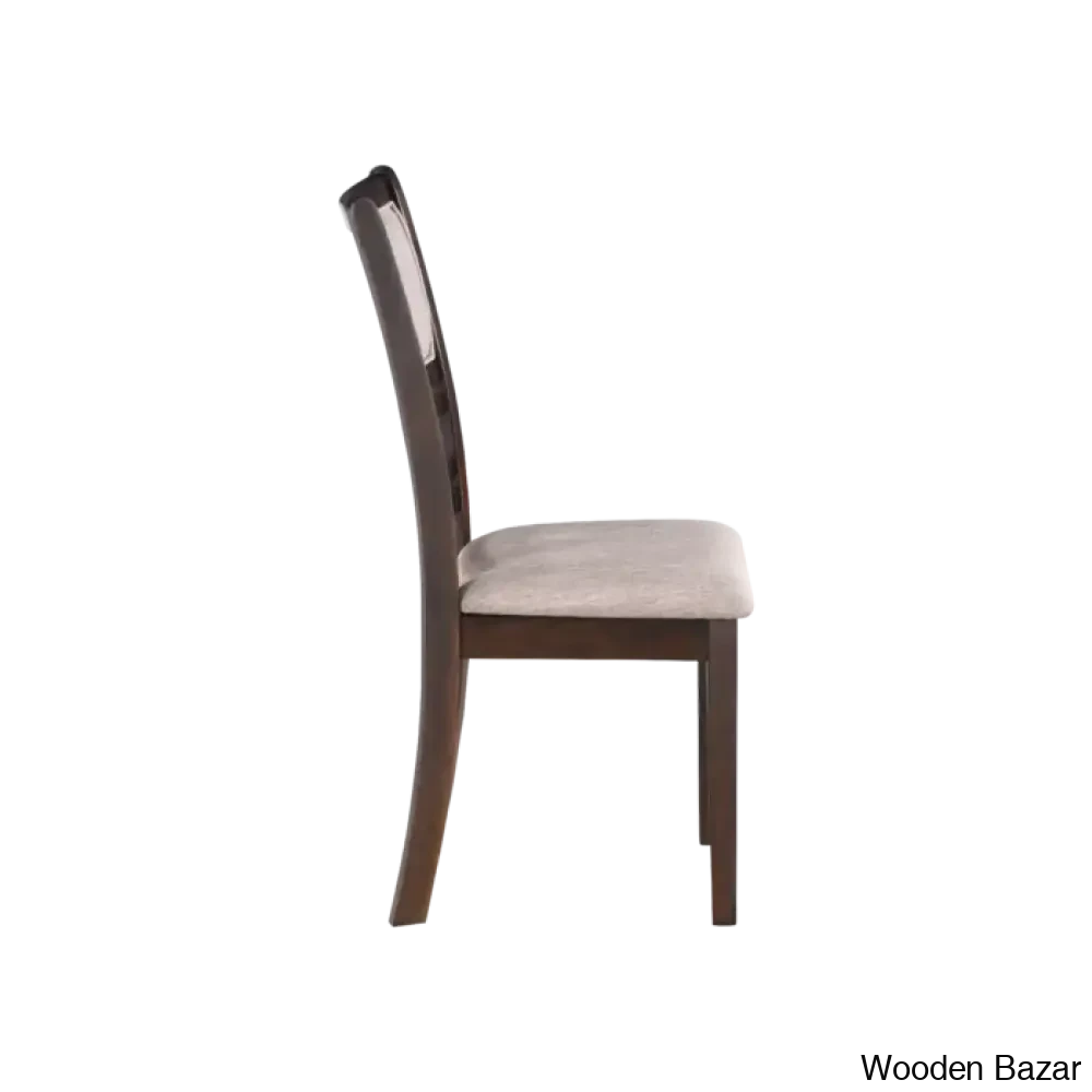 Twain Modern 4 Seater Solid Wood Top Dining Table Set