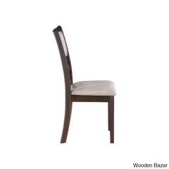 Twain Modern 4 Seater Solid Wood Top Dining Table Set