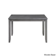 Twain Modern 4 Seater Solid Wood Top Dining Table Set