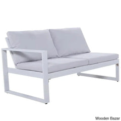 U_Style Industrial Outdoor Sofa Set - 2 Loveseats 1 Single Benches & Table For Versatile Patio