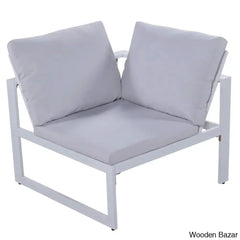 U_Style Industrial Outdoor Sofa Set - 2 Loveseats 1 Single Benches & Table For Versatile Patio