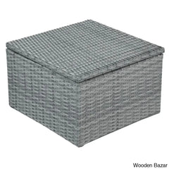 āU_Style Outdoor Patio Daybed Set With Retractable Canopy - Wicker Sunbed & Conversation For