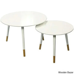 Valareey 21 - Piece Modern Living Room 3 Legs Nesting Coffee Table Set