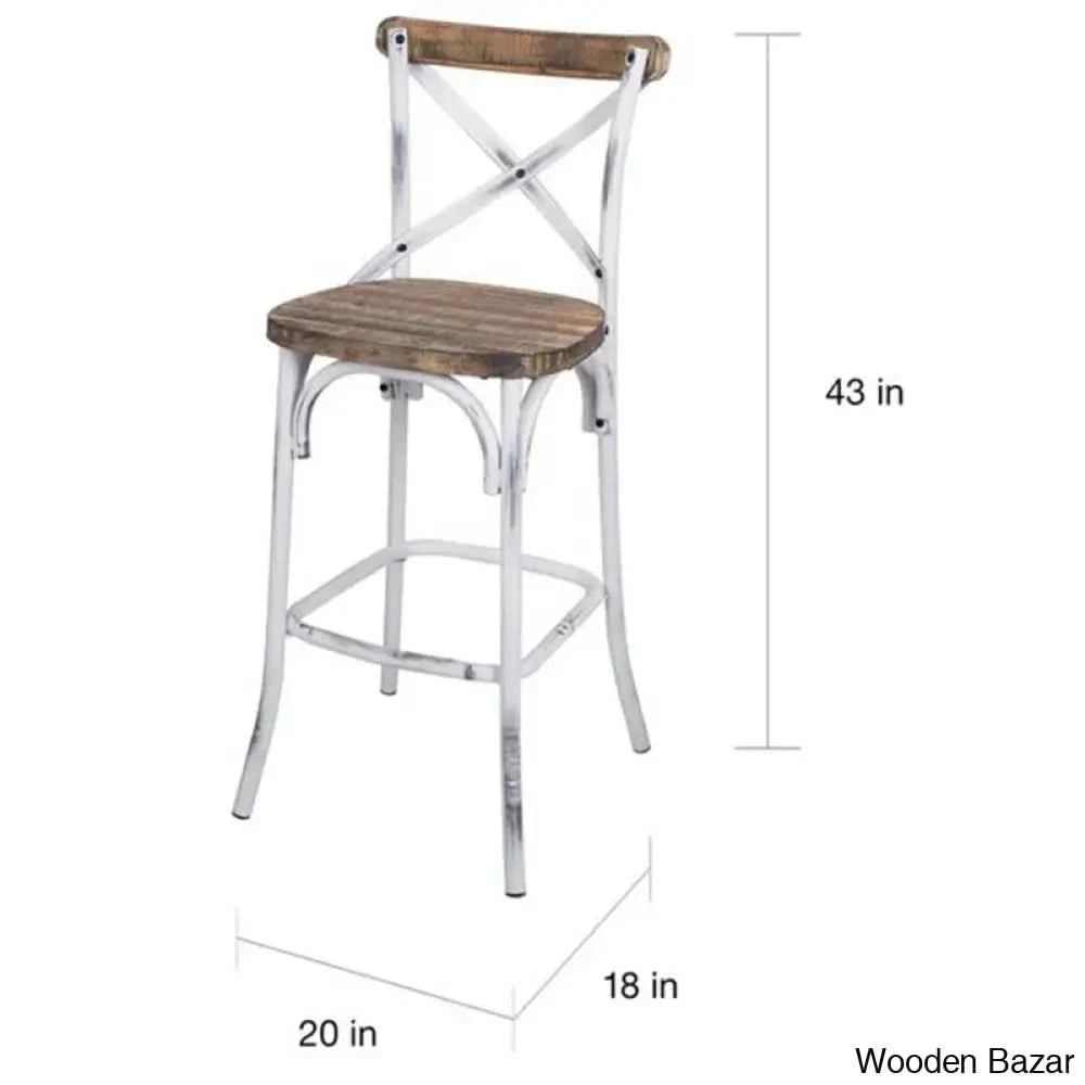 Vealem Swivel Yahir Bar Stool Counter Height Stools Dinning Chair