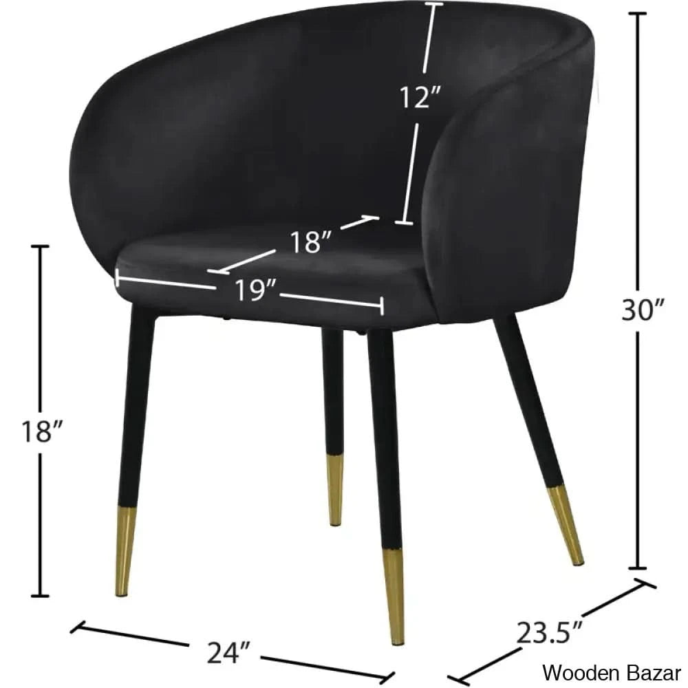 Velvet Arm Chair-2