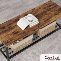 Versatile Rectangular Dining Set Modern Farmhouse Rustic And Industrial Style For 4