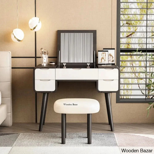 Watlington Vanity Dressing Table With Mirror And Stool