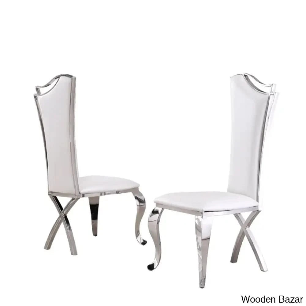 Waverly Best 5 Seater Marble Top Pedestal Dining Set