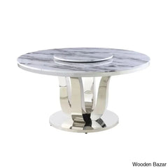 Waverly Best 5 Seater Marble Top Pedestal Dining Set