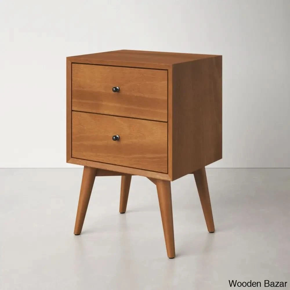 Bedside Table - Wooden Bazar