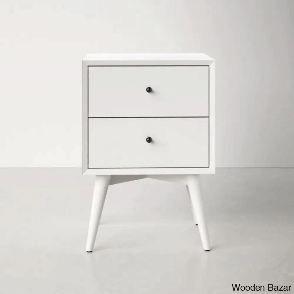 Bedside Table - Wooden Bazar