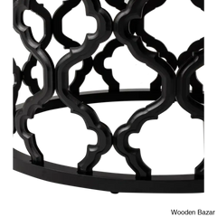 Windfield Farmhouse Round Coffee Table Rustic Distressed Wood Top