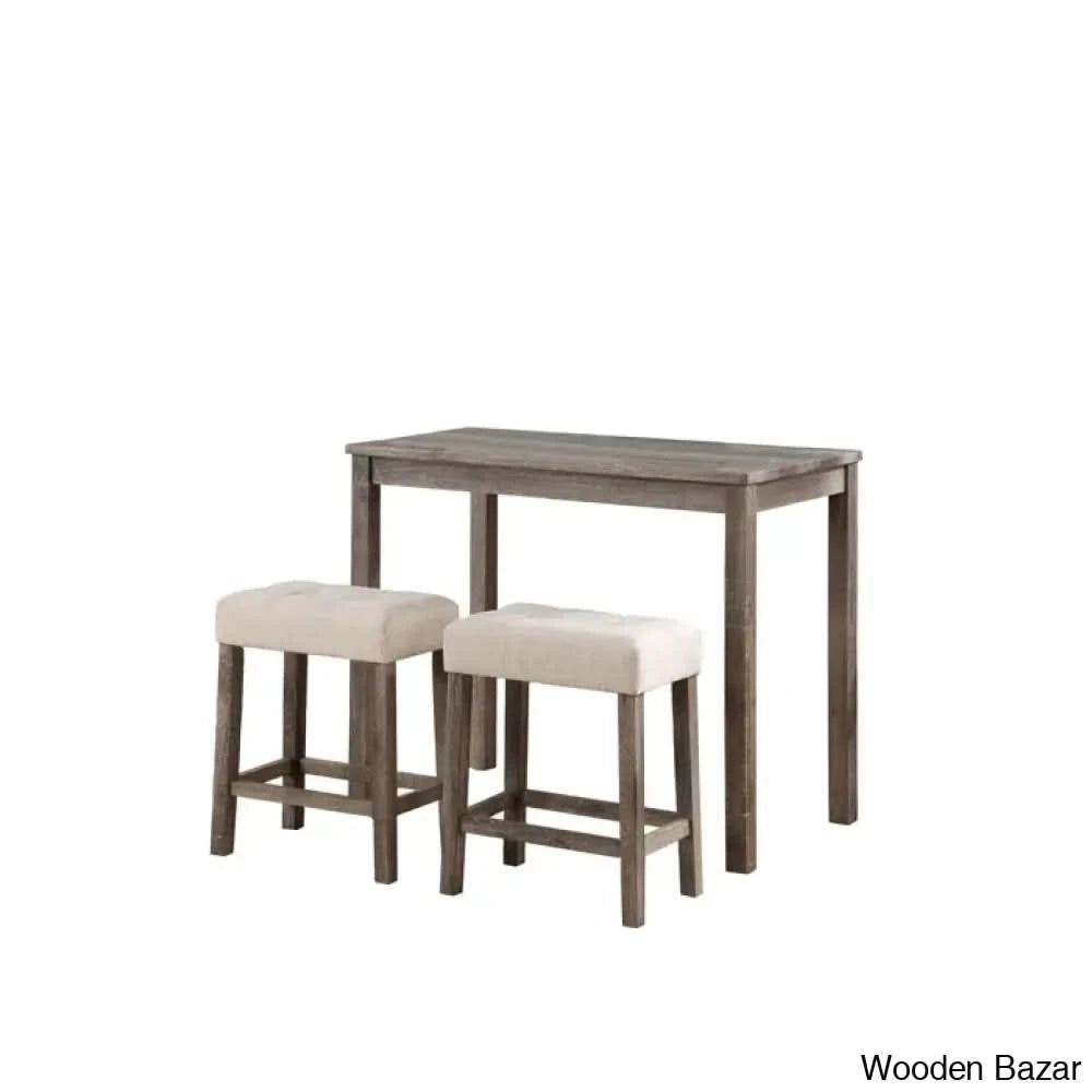 Winshild New 2 Seater Solid Wood Dining Set - Wooden Bazar