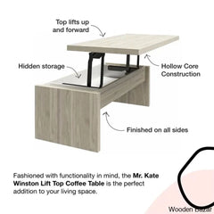 Winstony Lift Top Coffee And Center Table