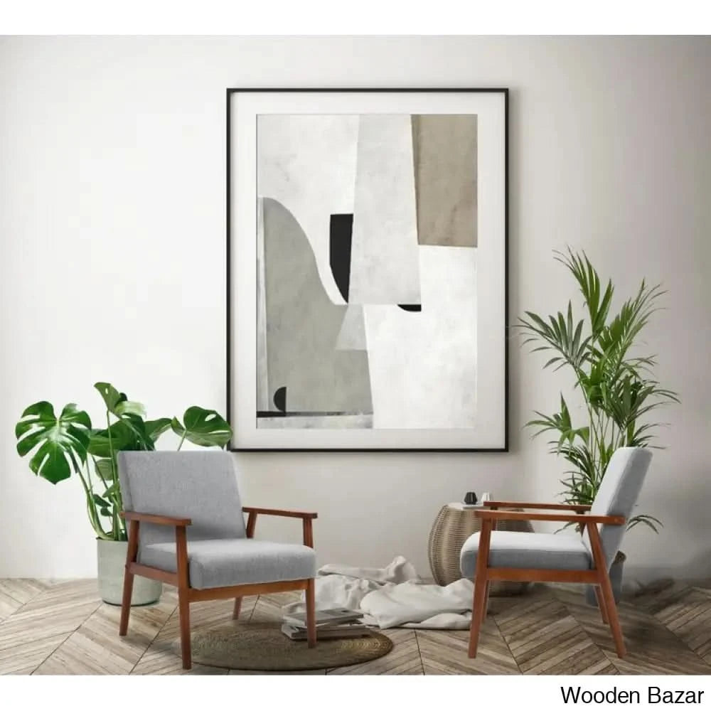 This Set of 2 Chairs  is made of original teak wood, with a retro look that creates mid-century style, combined with advanced comfortable cushions to provide all-around back support.