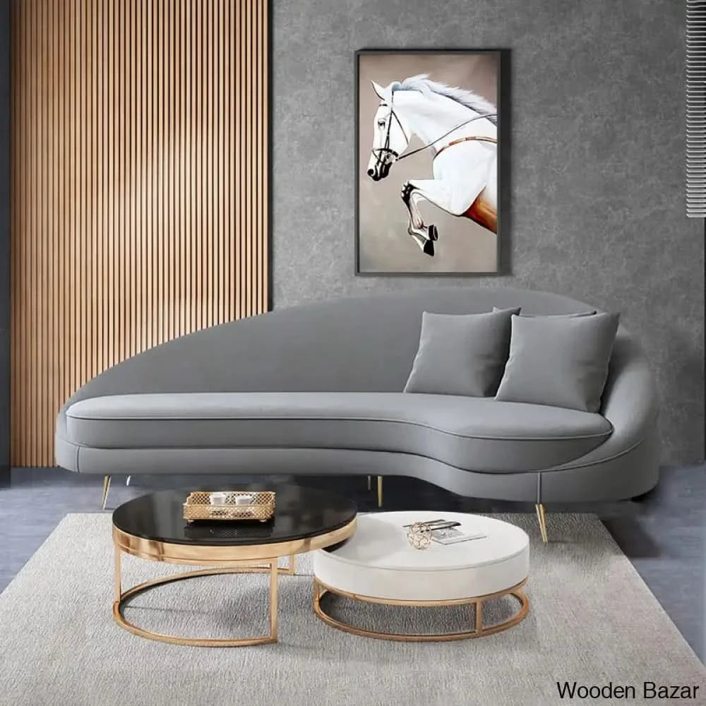 Luxury Curved 3 Seater Sofa-22