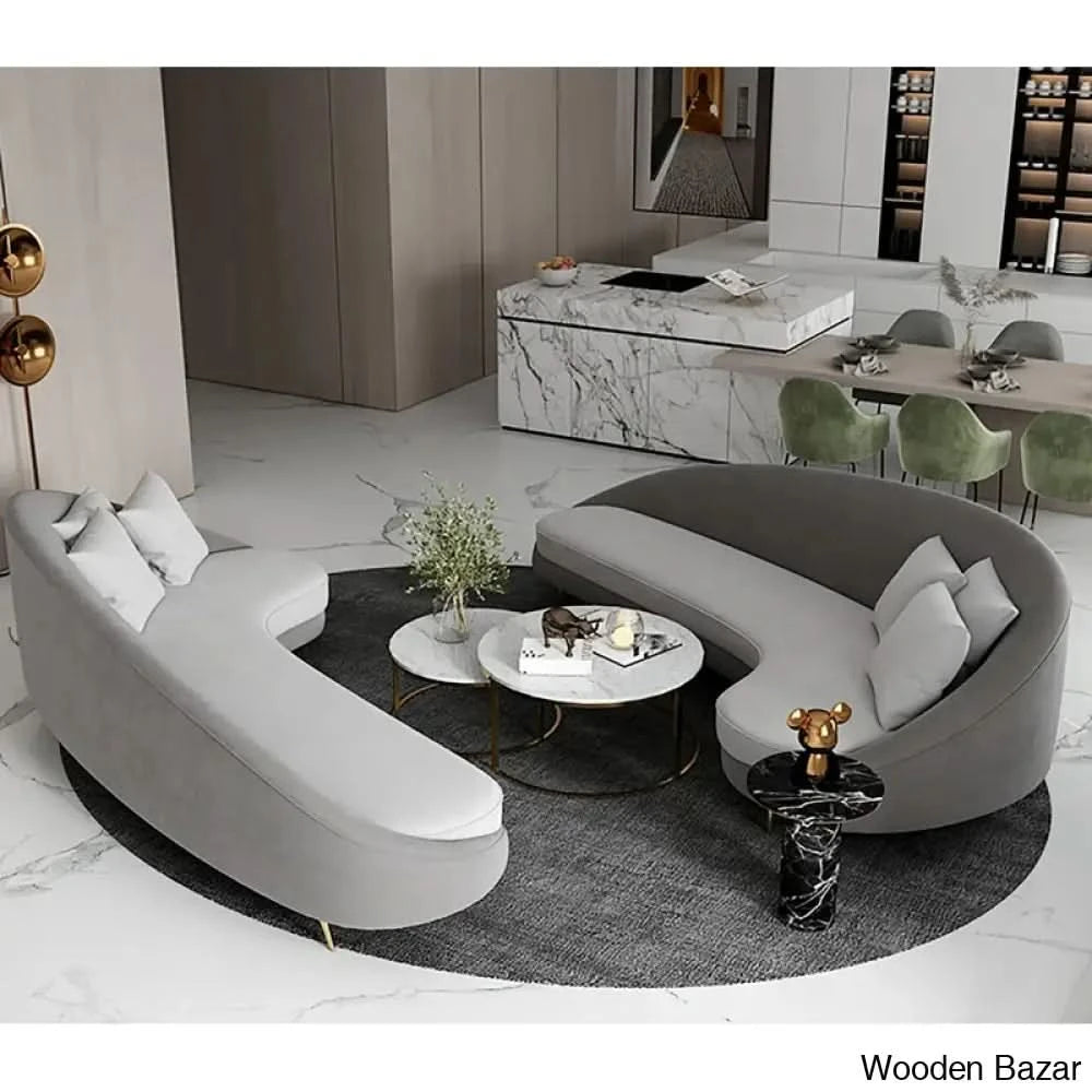 Luxury Curved 3 Seater Sofa-8