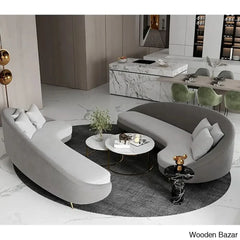 Luxury Curved 3 Seater Sofa-8