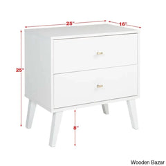 Bedside Table - Wooden Bazar