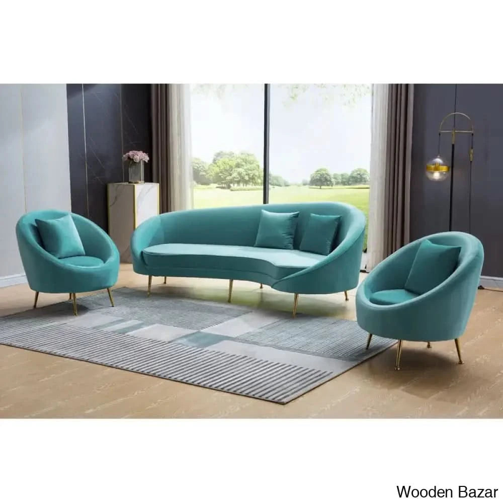Wooden Bazar Curved Sofa-10