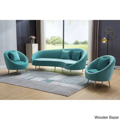 Wooden Bazar Curved Sofa-10