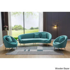 Wooden Bazar Curved Sofa-8