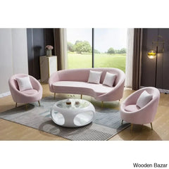 Wooden Bazar Curved Sofa-4
