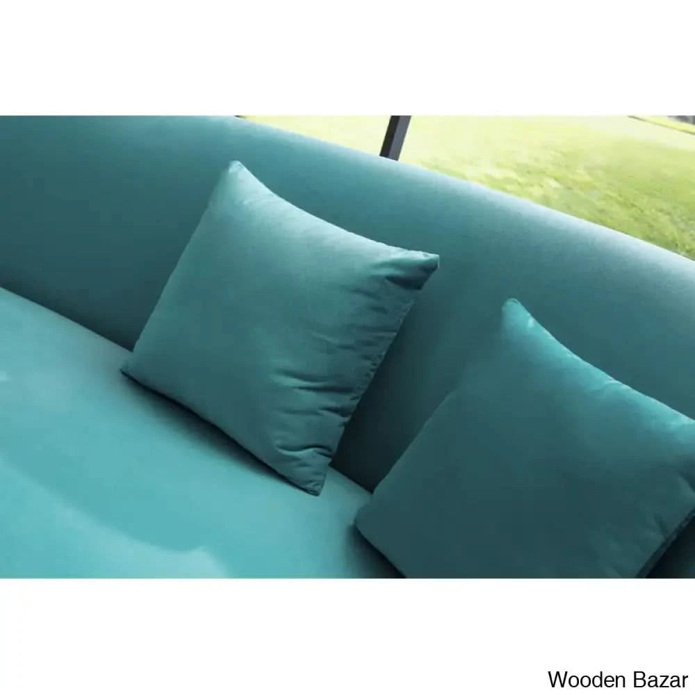 Wooden Bazar Curved Sofa-7