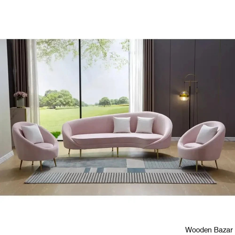 Wooden Bazar Curved Sofa-5