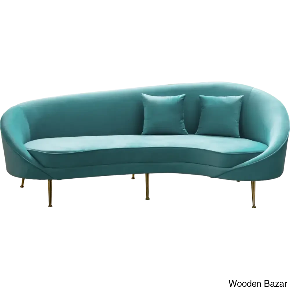 Wooden Bazar Curved Sofa-12