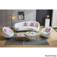 Wooden Bazar Curved Sofa-17