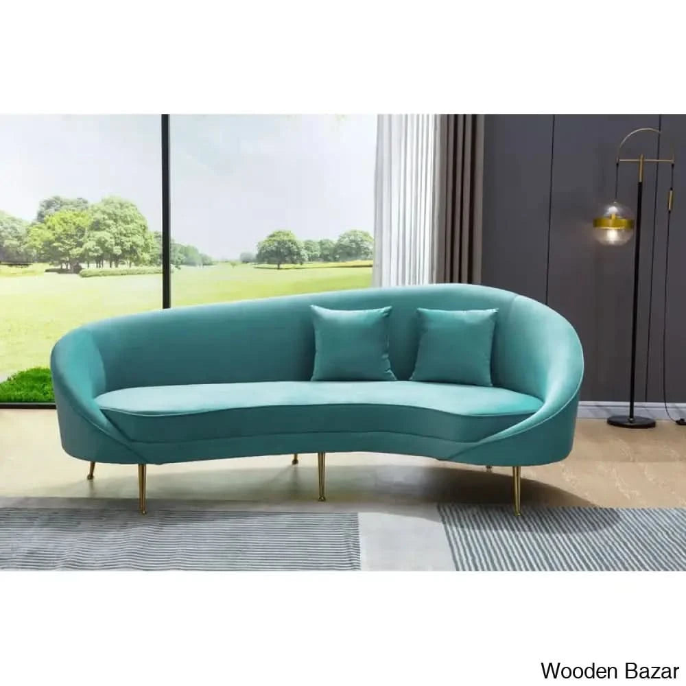 Wooden Bazar Curved Sofa-6