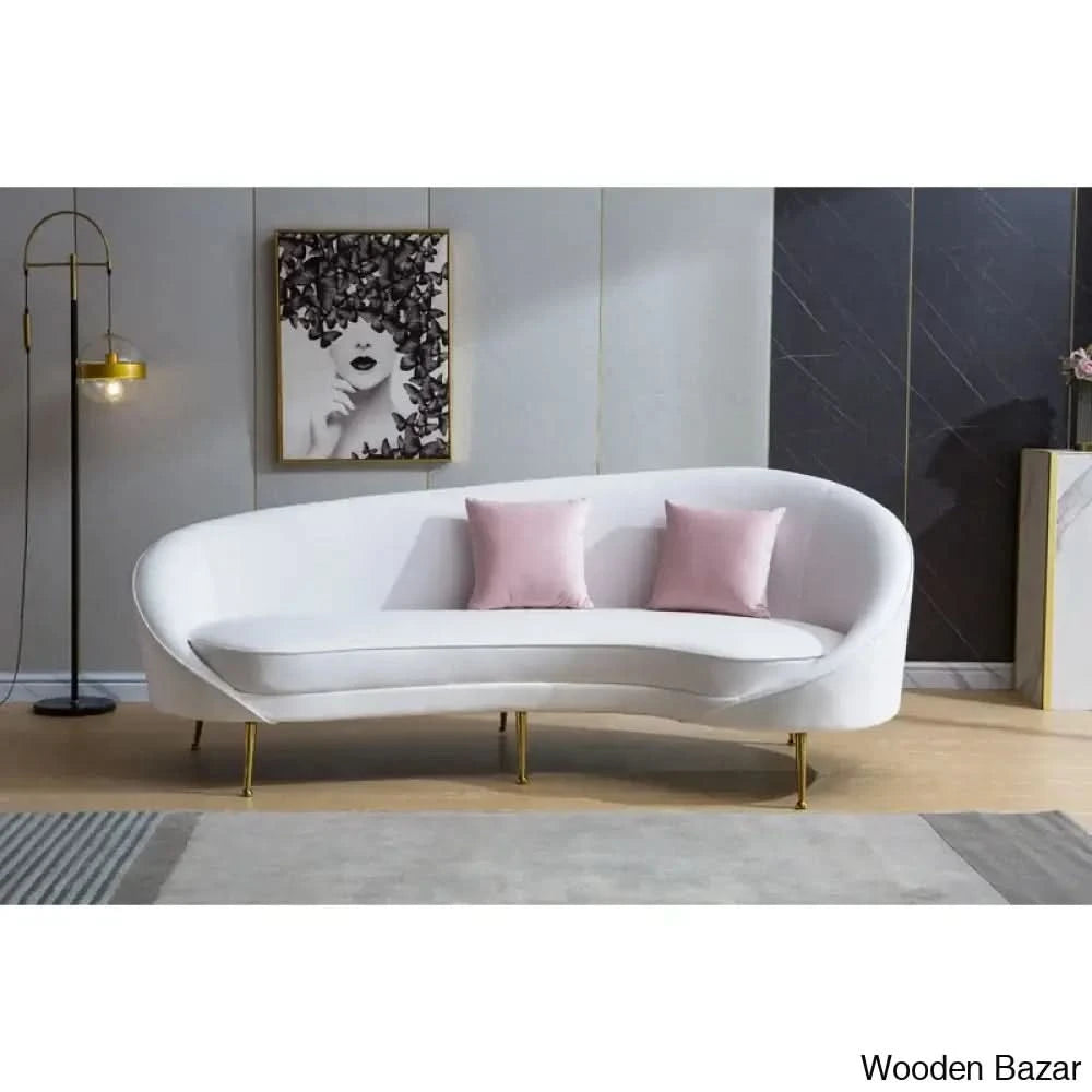 Wooden Bazar Curved Sofa-14