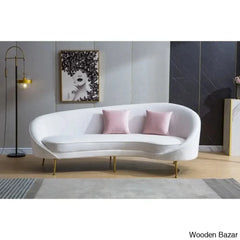 Wooden Bazar Curved Sofa-14
