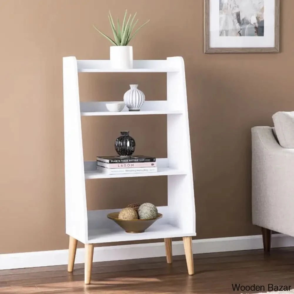 This is White Ladder Bookshelf for making more things position take little time manage in your home and with advance work of Paint