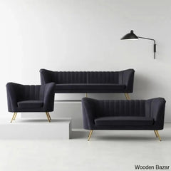 Wooden 3+2+1 Seater Sofa