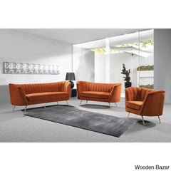 Wooden 3+2+1 Seater Sofa -4