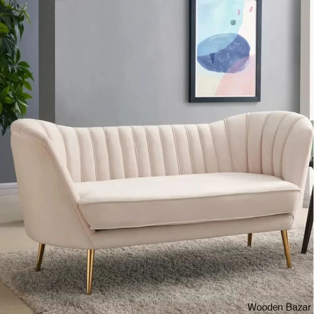 Wooden 3+2+1 Seater Sofa -10