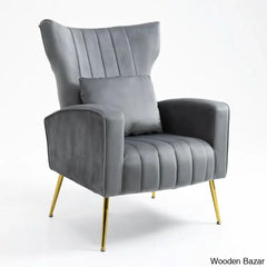 velvet arm chair