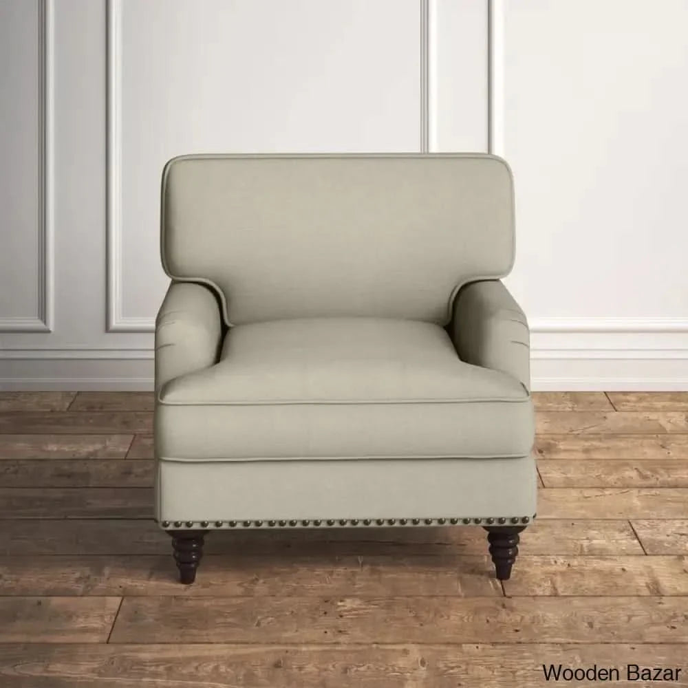 wide armchair wood
