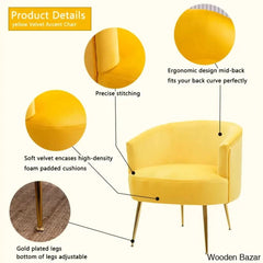 India Arm Chair in pink colour velvet faric