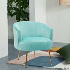 India Arm Chair in pink colour velvet faric