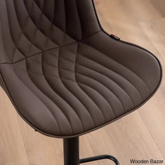 Zagero Swivel Adjustable Height Bar Stools Leather Upholstered Counter And Bar Modern Pub Stool