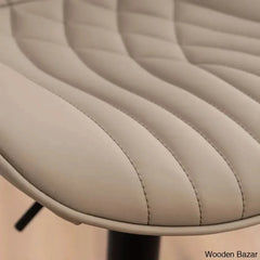 Zagero Swivel Adjustable Height Bar Stools Leather Upholstered Counter And Bar Modern Pub Stool