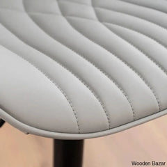 Zagero Swivel Adjustable Height Bar Stools Leather Upholstered Counter And Bar Modern Pub Stool