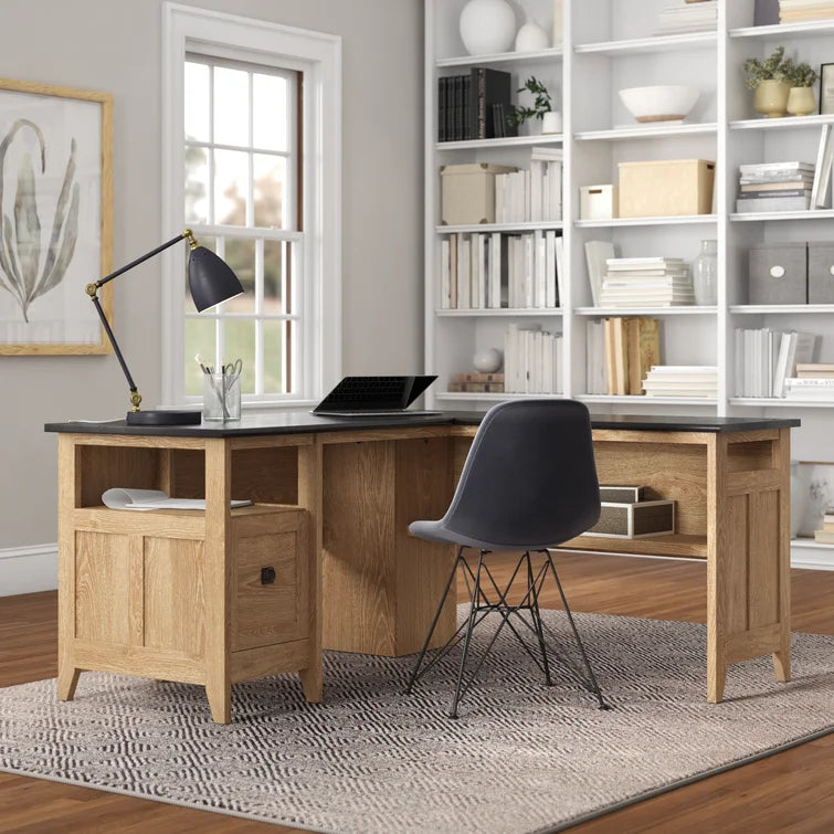 Buy Wooden L Shape Executive Computer Desk Online in India at Best Price -  Modern Study Tables - Study Room Furniture - Furniture - Home - Wooden  Street Product
