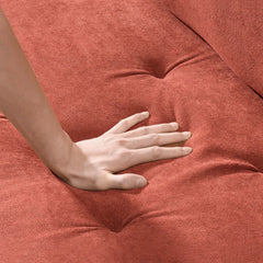 Dekky Three Seater Upholstered Sofa - Wooden Bazar