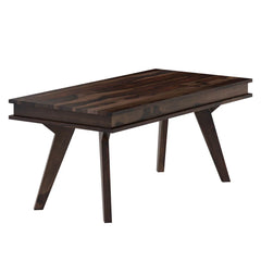 Modern Rectangular Dining Table with 6 Seats - Wooden Bazar